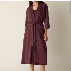 Elegant Cream Eileen Fisher Women's Robe